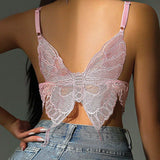 Butterfly-backed Lace Top