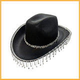 Crystal Tassels Cowgirl Hat (sunglasses & Scarf)