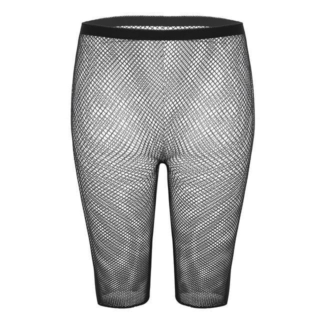 Fishnet Legging Shorts-[rave outfit]-Euphoria