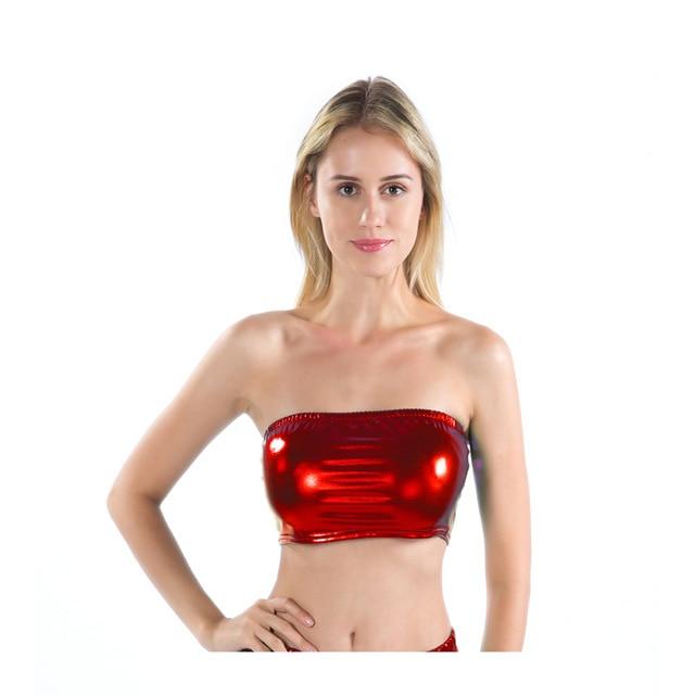 Holographic Tube Top-[rave outfit]-Euphoria