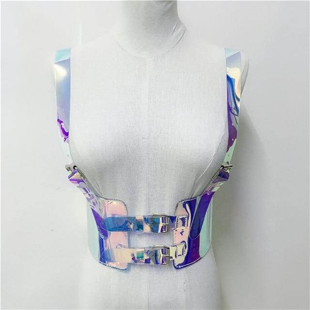 Holographic Waist Belt and Choker-[rave outfit]-Euphoria