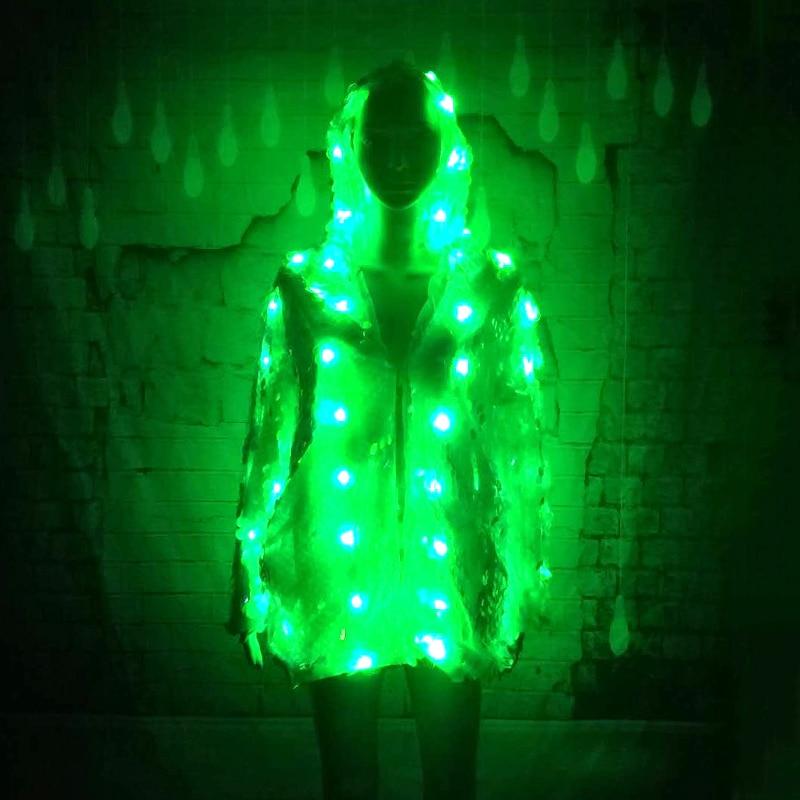 LED Rainbow Sequin Hoodie-[rave outfit]-Euphoria