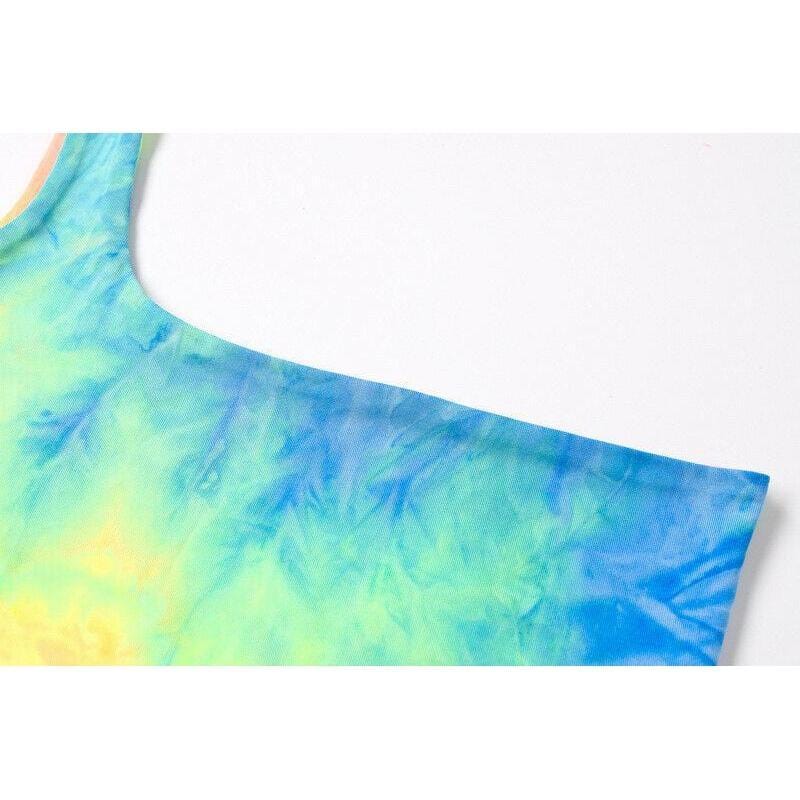 One Strap Tie Dye-[rave outfit]-Euphoria