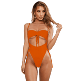 Tasseled Cutout Bodysuit