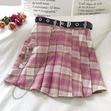 Solid and Plaid Skirts-[rave outfit]-Euphoria