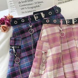 Solid and Plaid Skirts-[rave outfit]-Euphoria